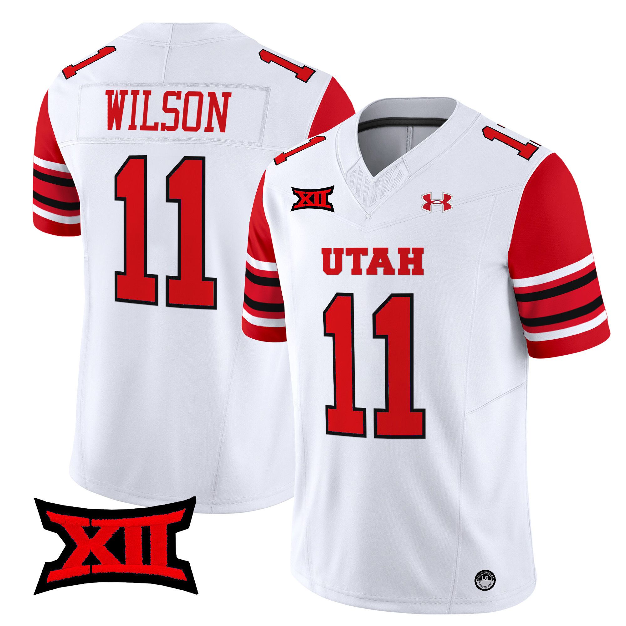 Men Utah Utes #11 Wilson White 2024 Vapor Limited NCAA Jersey